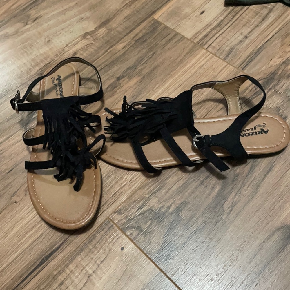 NWOT Arizona Jeans Black Sandals size 8.5